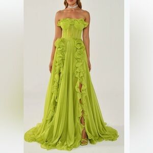 Chic Lime Green Maxi Dress